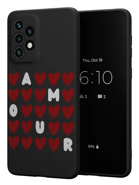 FACTORIA Чехол на Samsung A73 5G с принтом AMOUR