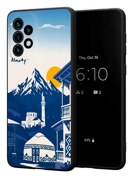PBl store Чехол на Samsung A73 5G с принтом Алматы