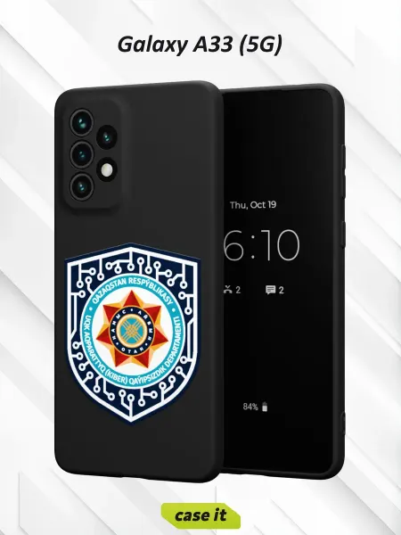 Case it Чехол на Samsung A33 5Gс принтом Логотип Казахстан