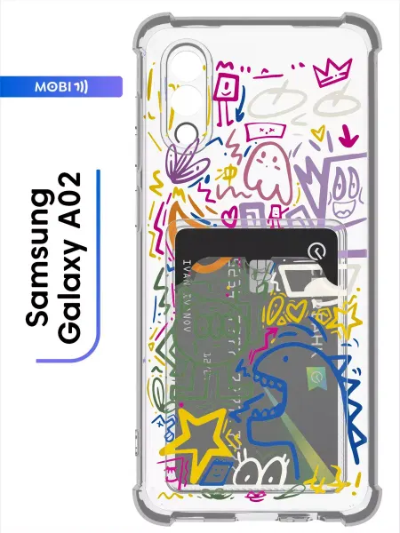 Mobi711 Чехол с визитницей для Samsung Galaxy A02