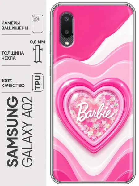Trendmall Чехол на Samsung Galaxy A02 Барби для девочки