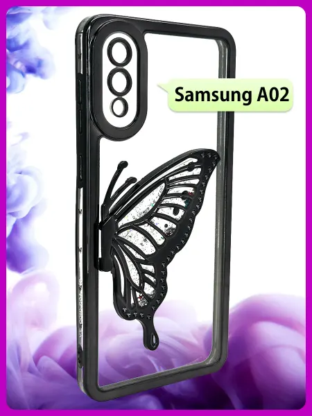 РИНОФОН Чехол с бабочкой на Samsung Galaxy A02