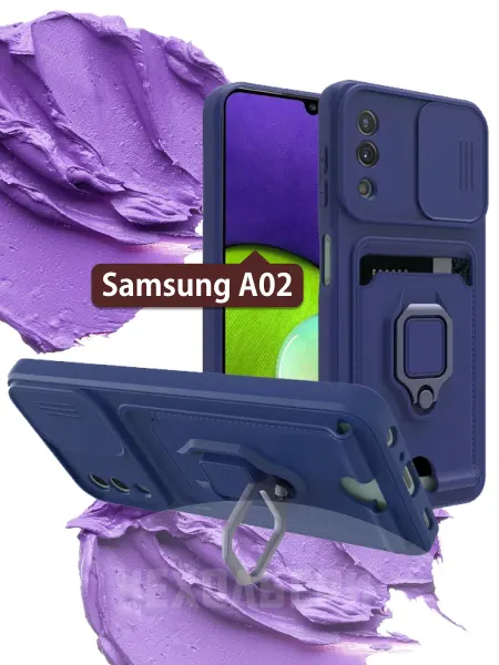 ЧЕХОЛБЕРИ Чехол со шторкой и картхолдером на Samsung Galaxy A02
