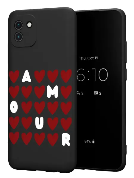 FACTORIA Чехол на Samsung A03 с принтом AMOUR