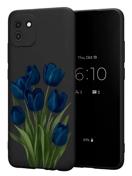 FACTORIA Чехол на Samsung A03 с принтом Тюльпаны