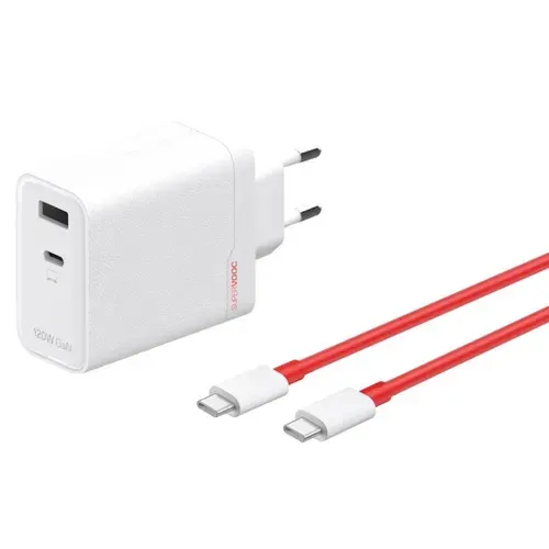 Сетевое зарядное устройство OnePlus Supervooc Dual Ports 120W + кабель Type-C, Белый White