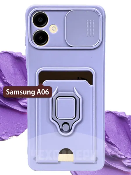 ЧЕХОЛБЕРИ Чехол со шторкой и картхолдером на Samsung Galaxy A06