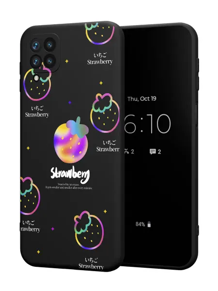 FACTORIA Чехол на Samsung A12 с принтом Клубничка