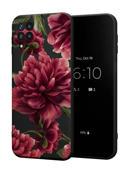FACTORIA Чехол на Samsung A12 с принтом Пионы