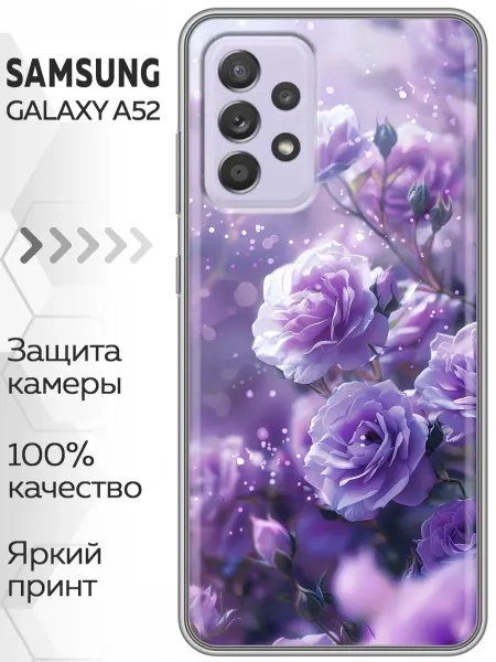 Marketclub Чехол на Samsung Galaxy A52 женский (цветы)
