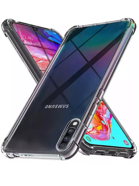 APG-T Чехол на Samsung Galaxy A70 A70S прозрачный силиконовый