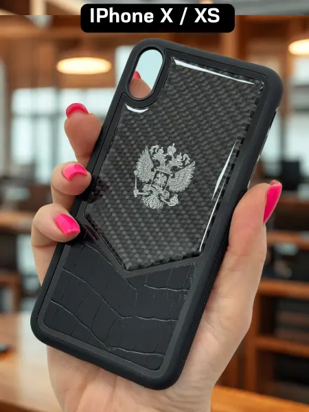 AksPhone Чехол для iPhone X, XS накладка c Гербом России
