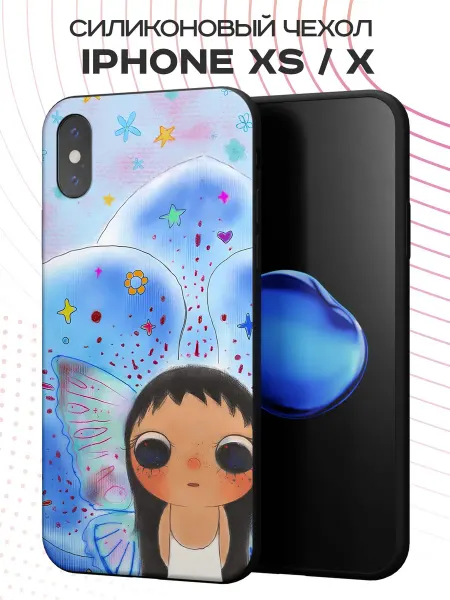 FACTORIA Чехол на Apple iPhone X и XS с принтом Ангел Y2K