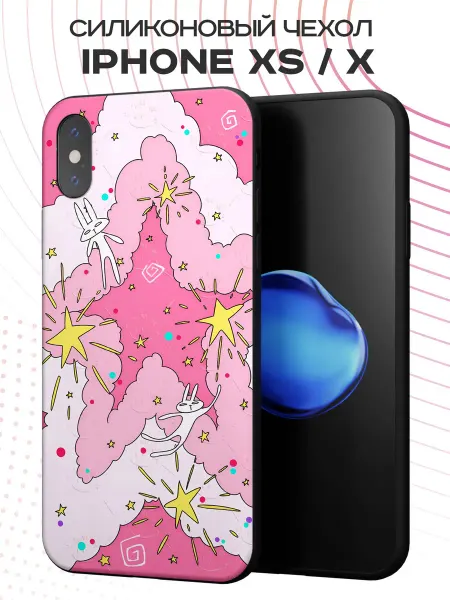 FACTORIA Чехол на Apple iPhone X и XS с принтом звезды Y2K