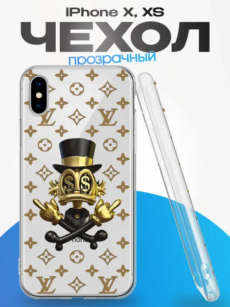FACTORIA Чехол на Apple iPhone X и XS с принтом Дональд Дак