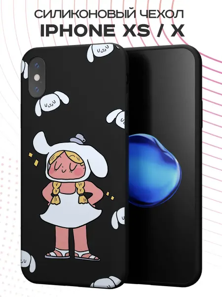 FACTORIA Чехол на Apple iPhone X и XS с принтом Девочка