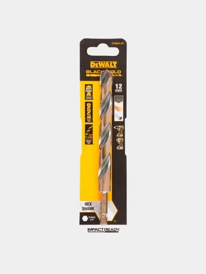 Сверло по металлу DeWALT "BLACK&GOLD" 12х106х144мм DT20618-QZ