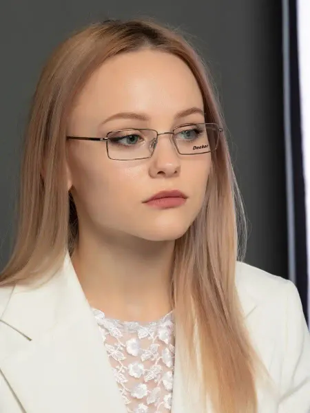 Dackor Оправа для очков женская металлическая прямоугольная