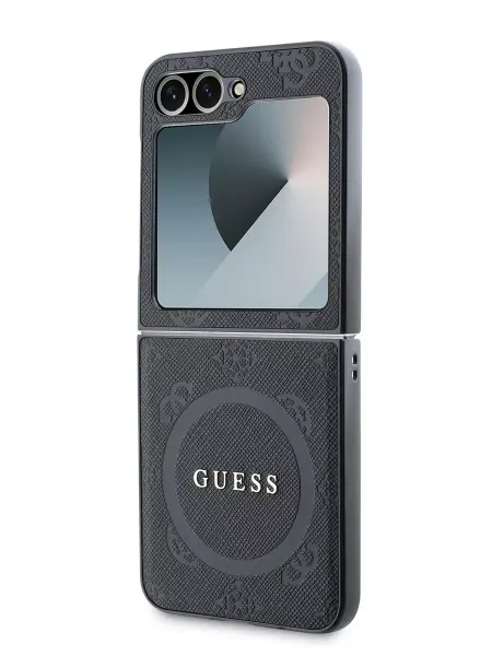 GUESS Чехол для Galaxy Z Flip6 магнитный PU Saffiano Magnetic QI2