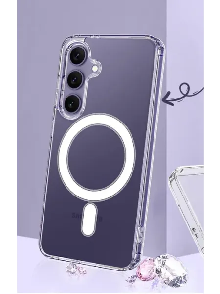 GevorG Чехол на Samsung Galaxy S24 с магнитом прозрачный