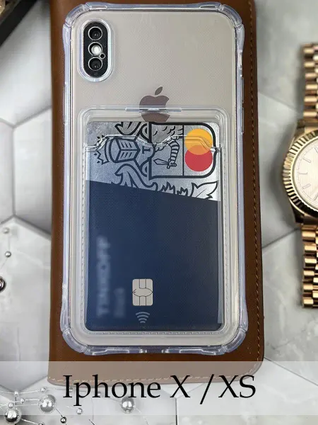 MustHaveCase Прозрачный силиконовый чехол iPhone X Xs для карт
