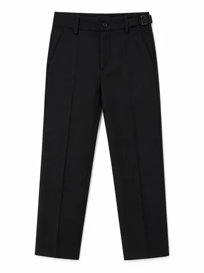 Классические черные школьные брюки для мальчиков 12–16 лет, Slim Fit
