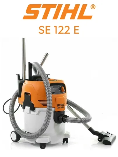 Пылесос, профессиональный, для сухой и влажной уборки, STIHL, SE 122 E, 30 литров