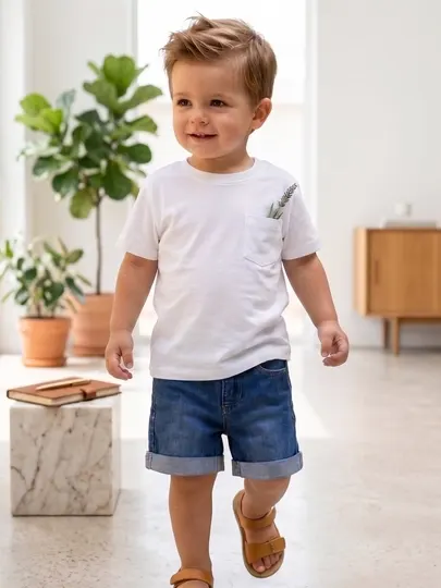 Джинсовые шорты для детей Zara, классические летние шорты