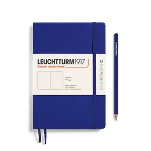 Блокнот Leuchtturm1917 Classic A5 (14.5x21см.), 80г/м2, 123 стр. (61 л.), без разметки, мягкая обложка