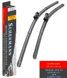 650 500 мм крепление КНОПКА Щетки стеклоочистителя Вольво VOLVO S60 II 134,P24, 134 (2010->) / S80 124 (2006-16) / Дворники ВОЛЬВО С60 134 / C80 124, 65 см+ 50 см