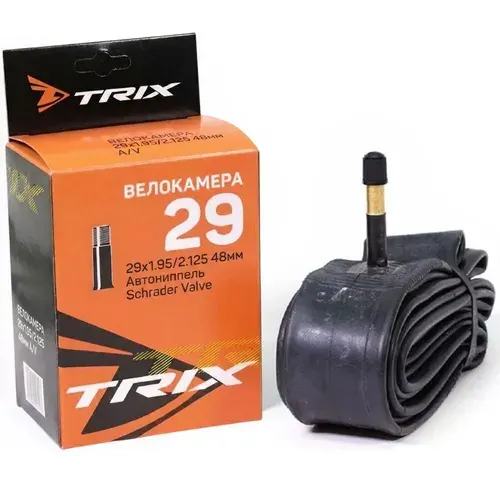 Велокамера 29 TRIX 29х1.75 / 2.125 48 мм AV камера велосипедная