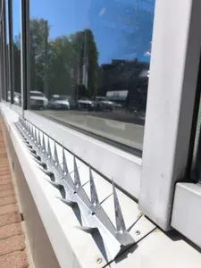 Шипы против птиц и хулиганов стальные оцинкованные "Преграда", 2,5м (2шт. по 125см)