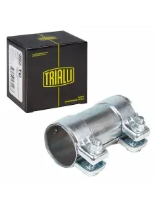 Хомут глушителя трубчатый с муфтой D 55 мм L 125 мм (оцинкованная сталь) TRIALLI TC 55 Z