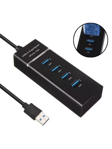 Oppo_На все случаи HUB USB на 4 H-02 30cm USB 3.0 Plug-&-Play