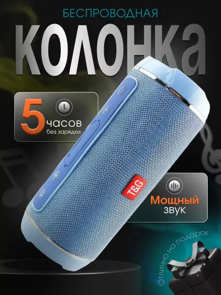 Портативная акустическая система с радио FM Беспроводная колонка Bluetooth 5.0