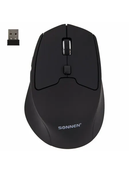 SONNEN Мышь беспроводная V33, USB, 800 1200 1600 dpi, 6 кнопок