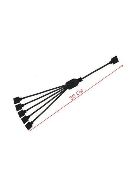 FLUXIFY RGB разветвитель на 5 разъемов, 4PIN 12V, 30см