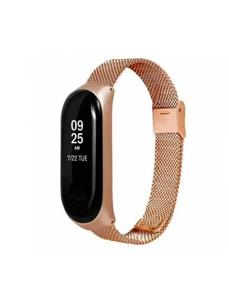 Ремешок металлический миланский Mi Band 3 4 на магните