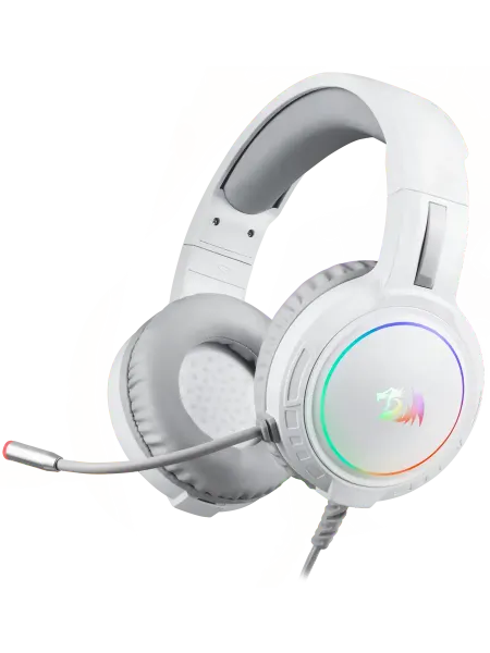 DEFENDER Игровая гарнитура Mento RGB, 3.5мм, белые Redragon (70708)