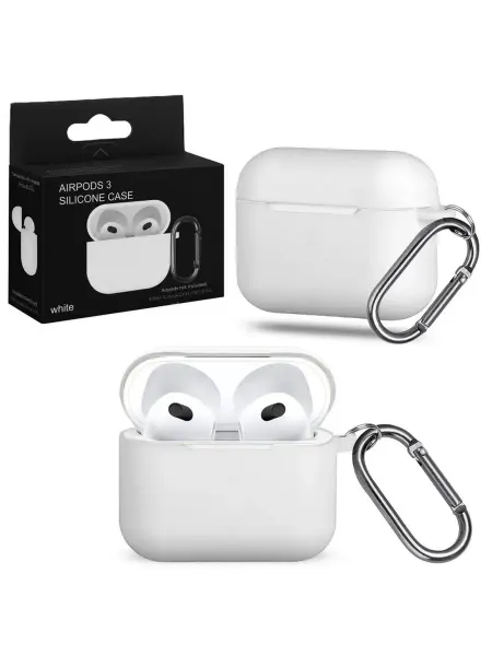 Стильный защитный чехол с карабином для AirPods 3