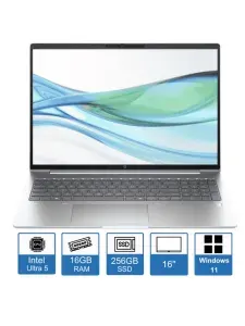 HP hp probook 460 g11 Ноутбук 16", Intel Core Ultra 5 125U, RAM 16 ГБ, SSD 256 ГБ, Intel Graphics, Windows Pro, серебристый, Русская раскладка