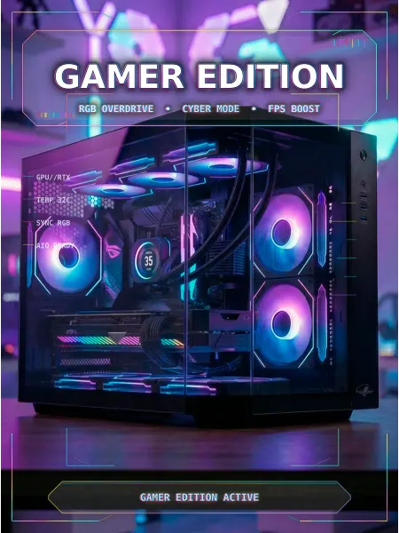 Eurocase Компактный игровой корпус для ПК mATX 3x120 ARGB аквариум