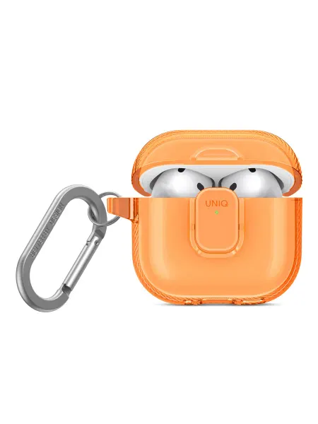 UNIQ Чехол для Airpods 4 силиконовый с замком Glase PRO