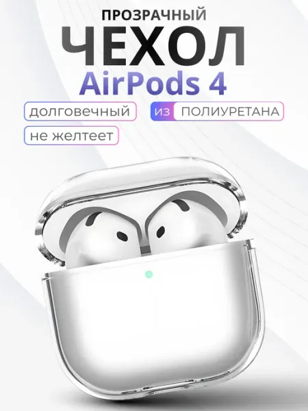 SUBOSAR Прозрачный силиконовый чехол для наушников airpods 4