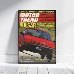 Плакат на стену для интерьера JDM (Обложка журнала 126) - Постер по японским машинам ЖДМ формата А4 (21x30 см)