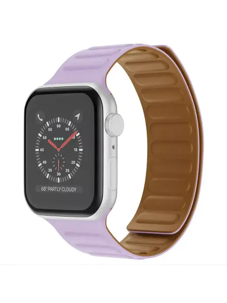 HoursBoutique Ремешок магнитный силиконовый для Apple watch 42 44 45 ultra