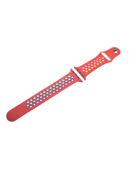 NL Ремешок для Apple Watch Sport Colorful Отверстия 42 44mm кра