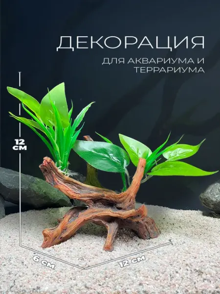 Aquanimal Декорация для аквариума 12х6х12 см