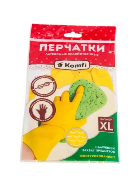 Komfi Хозяйственные латексные перчатки 126933