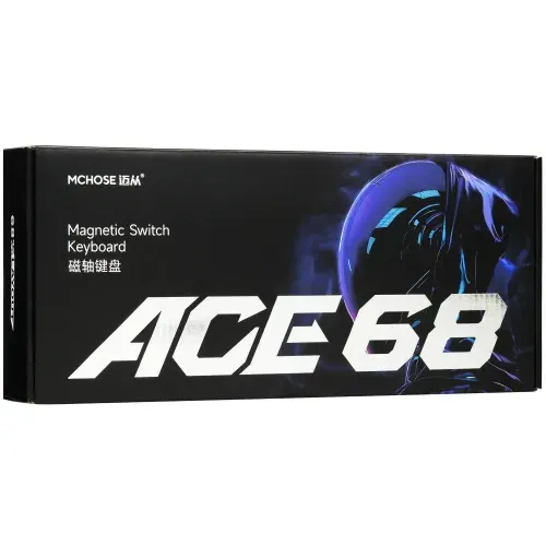 MCHOSE Клавиатура игровая Ace 68 Ice Blue Magnetic switch (белый)